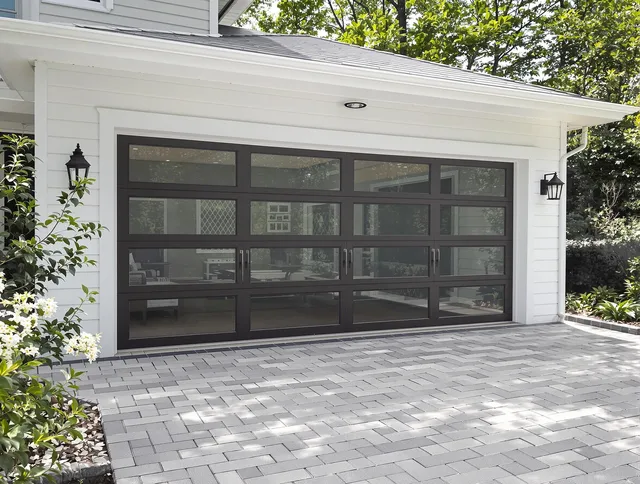 Hanson Garage Door Repair design specialist presenting custom garage door options to Hanson homeowner