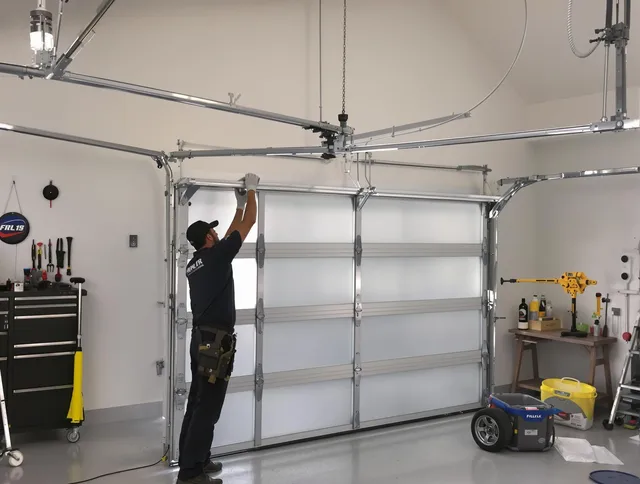Hanson Garage Door Repair certified team performing precision garage door installation in Hanson
