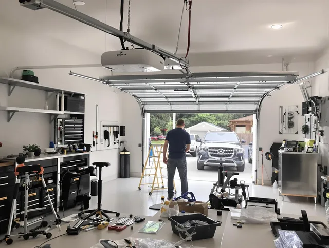 Garage door opener installation by Hanson Garage Door Repair in Hanson